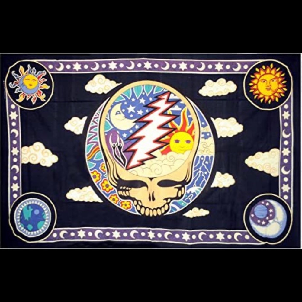 Grateful Dead- Space Your Face Tapestry *New*